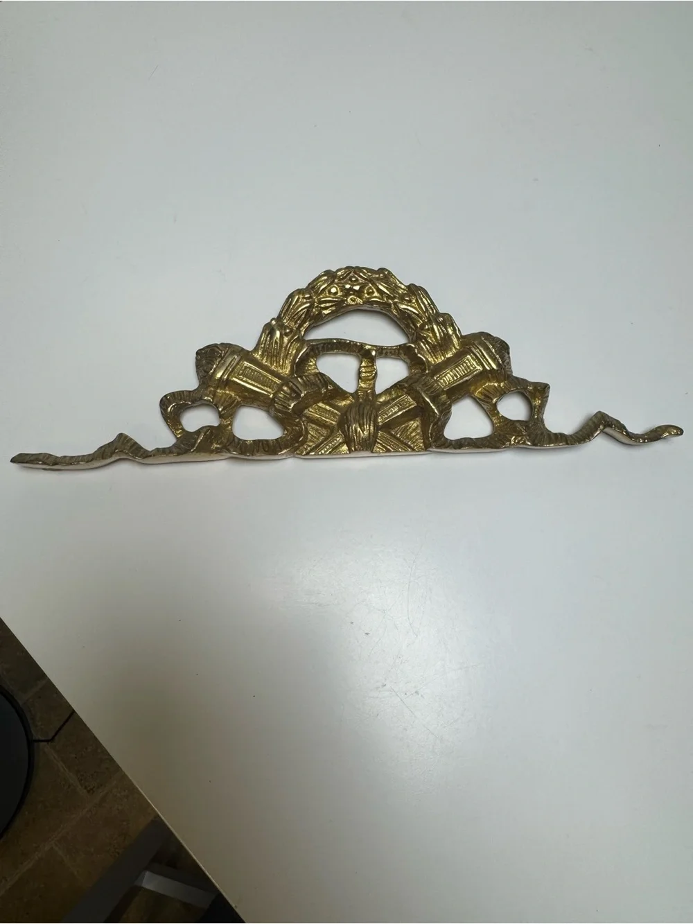Vtg. Solid Brass Furniture, Hollywood Regency, Wall Swak